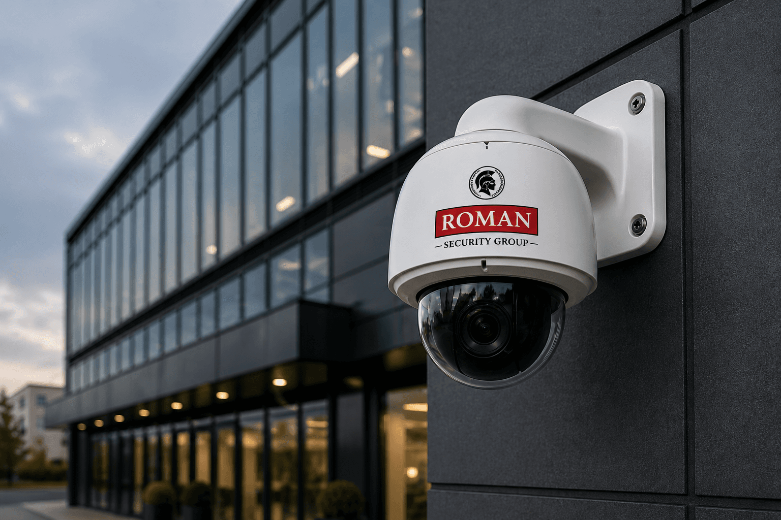 CCTV camera installed on a commercial property